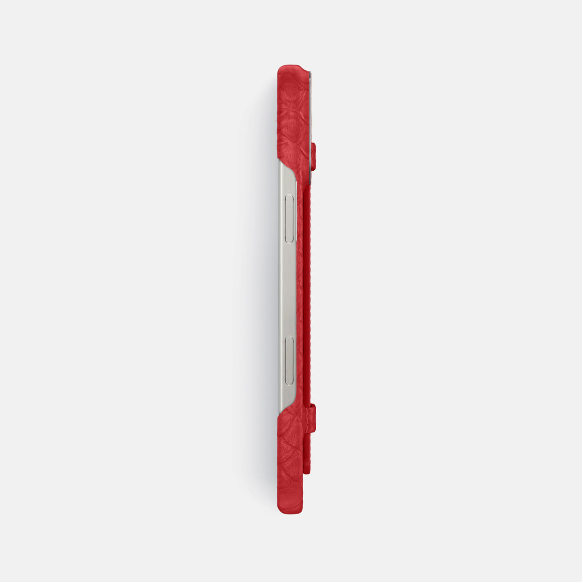 Red iPhone 16 Pro Max Handle Case Python with Steel Metal -3 | Red-Steel