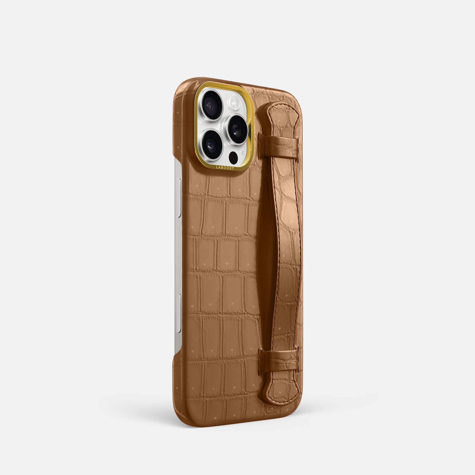 Handle Case For iPhone 16 Pro In Porosus Crocodile – Labodet