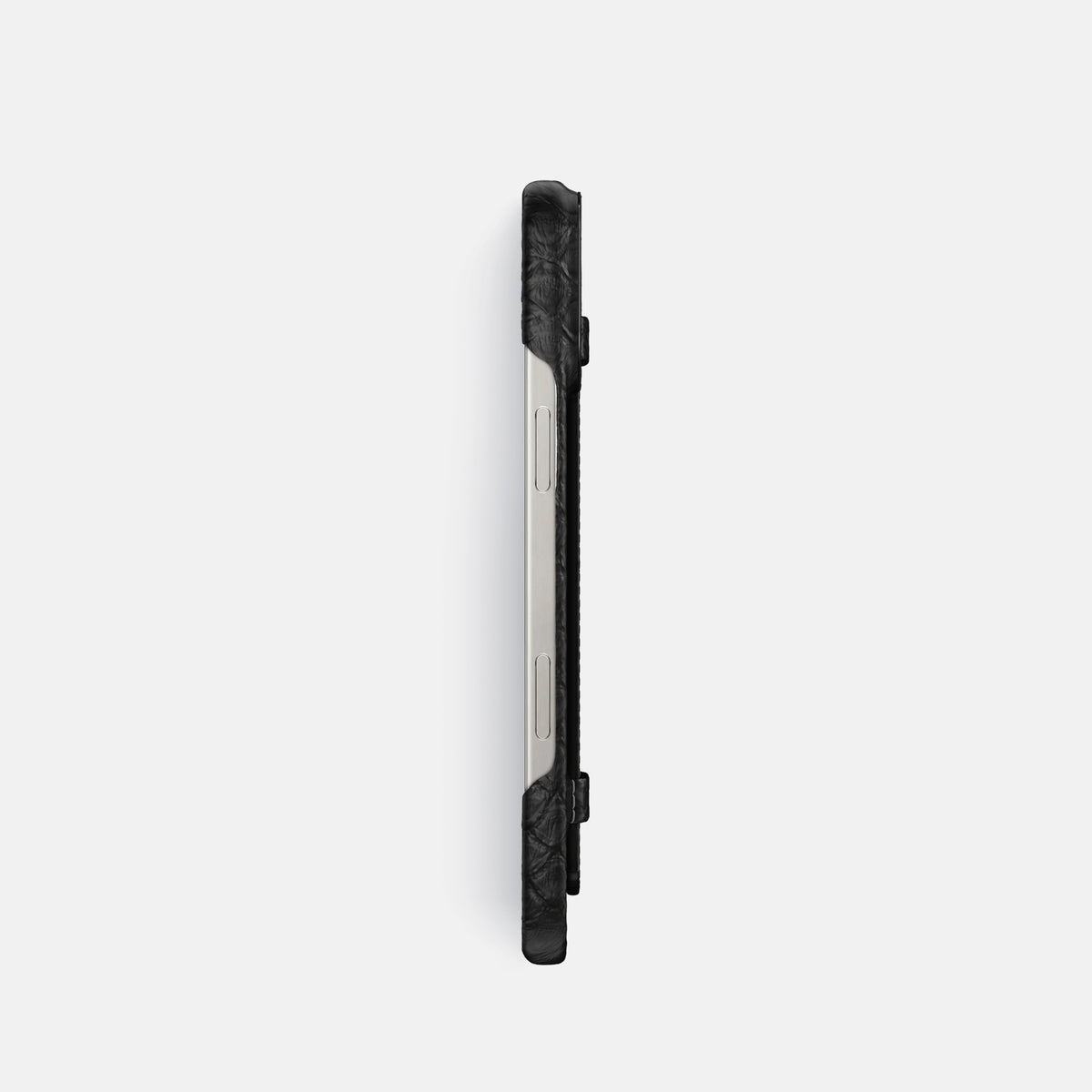 Black iPhone 16 Pro Handle Case Python with Black Metal -3 | Black-Black