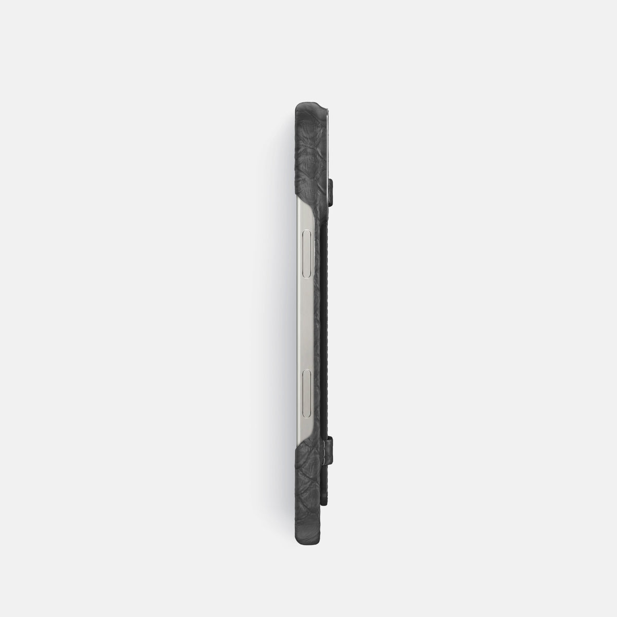 Grey iPhone 16 Pro Handle Case Python with Steel Metal -3 | Grey-Steel