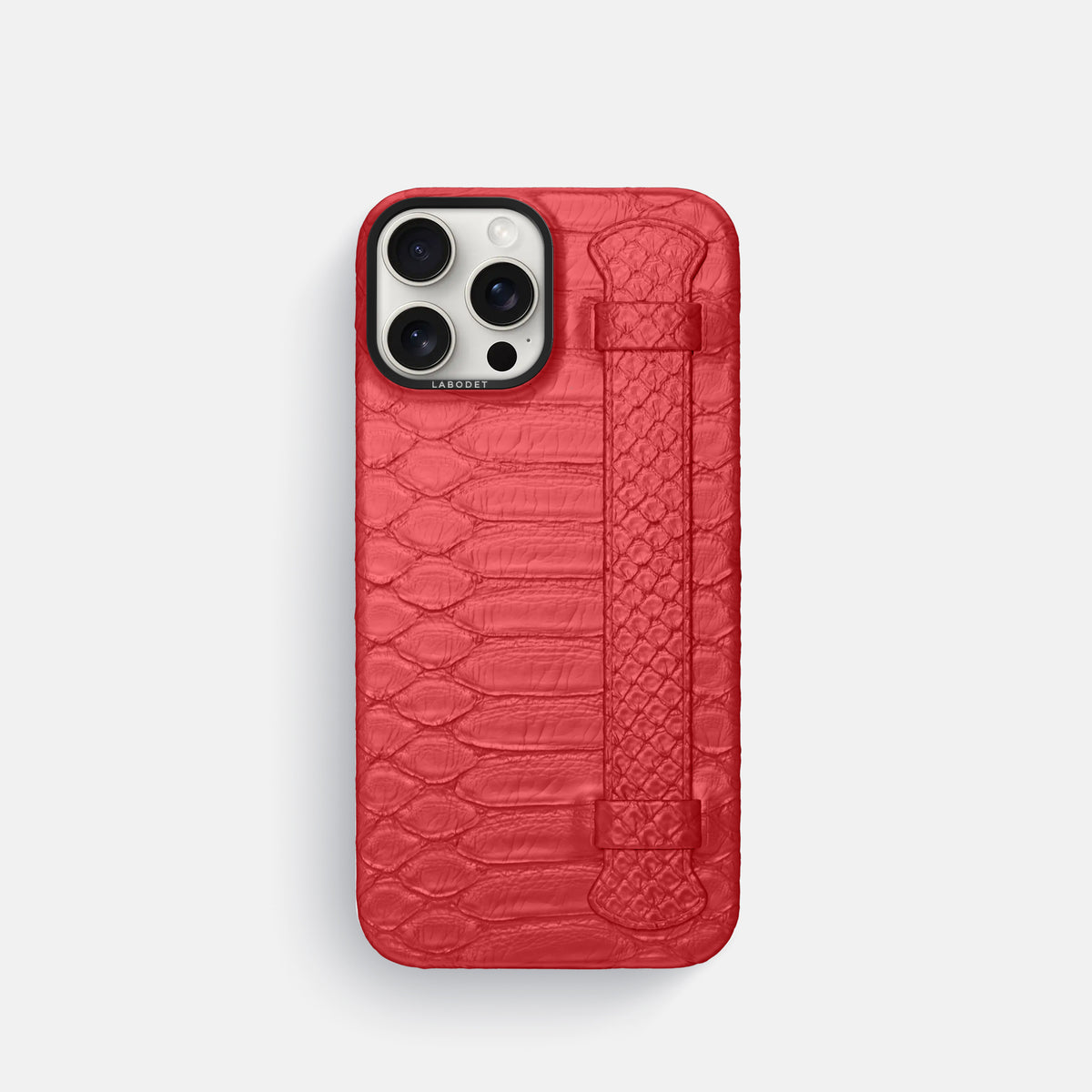 Red iPhone 16 Pro Handle Case Python with Black Metal -1 | Red-Black