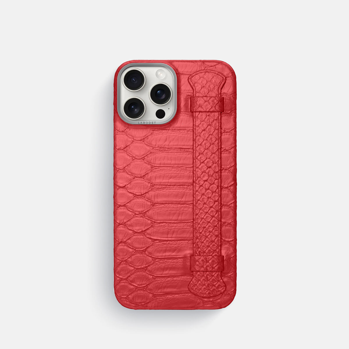 Red iPhone 16 Pro Handle Case Python with Steel Metal -1 | Red-Steel