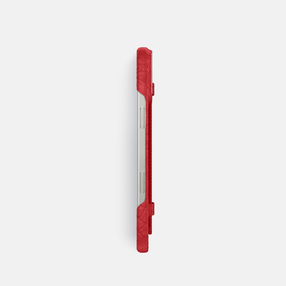 Red iPhone 16 Pro Handle Case Python with Steel Metal -3 | Red-Steel