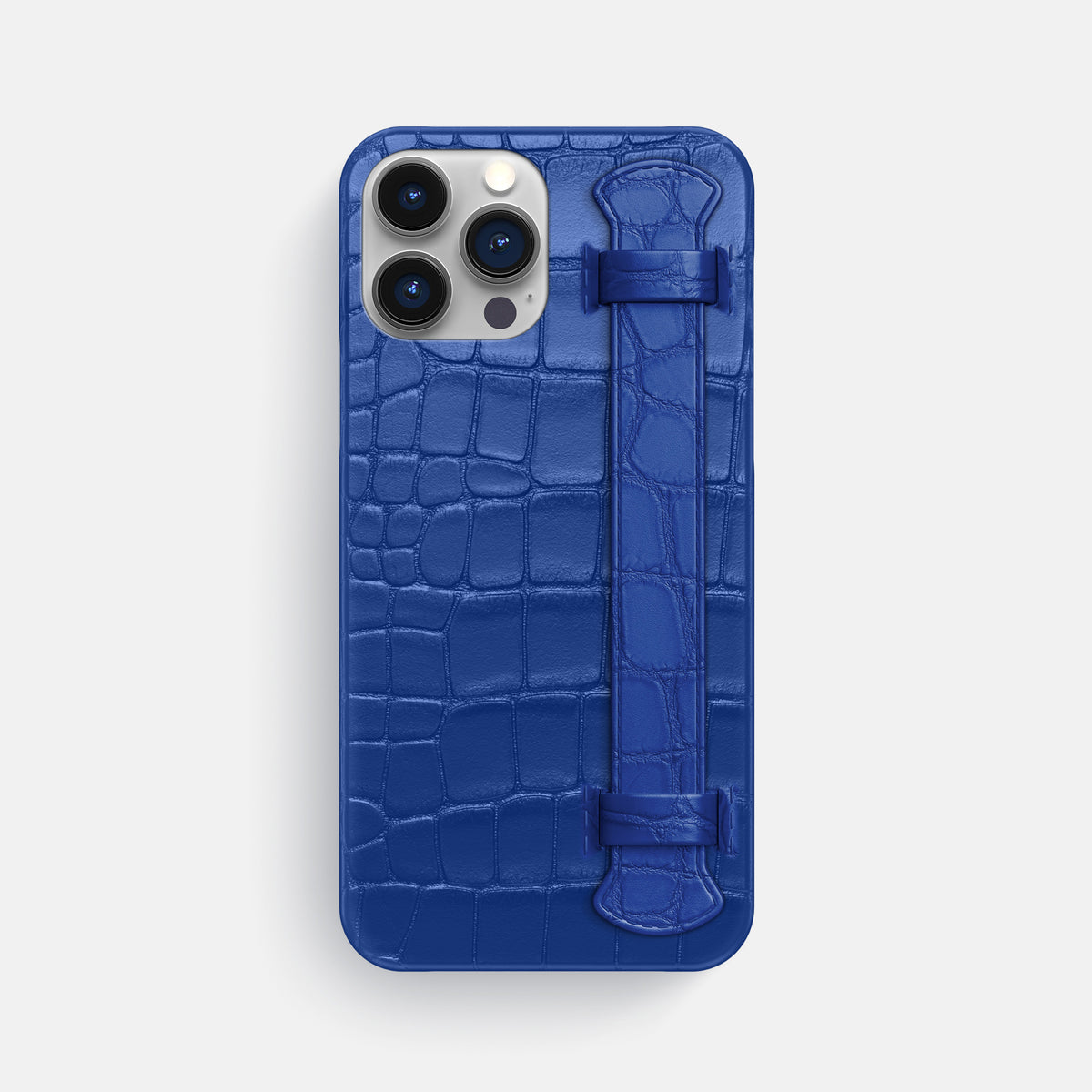 Royal Blue iPhone 16 Pro Max Slim Handle Case Alligator -1 | Royal-Blue