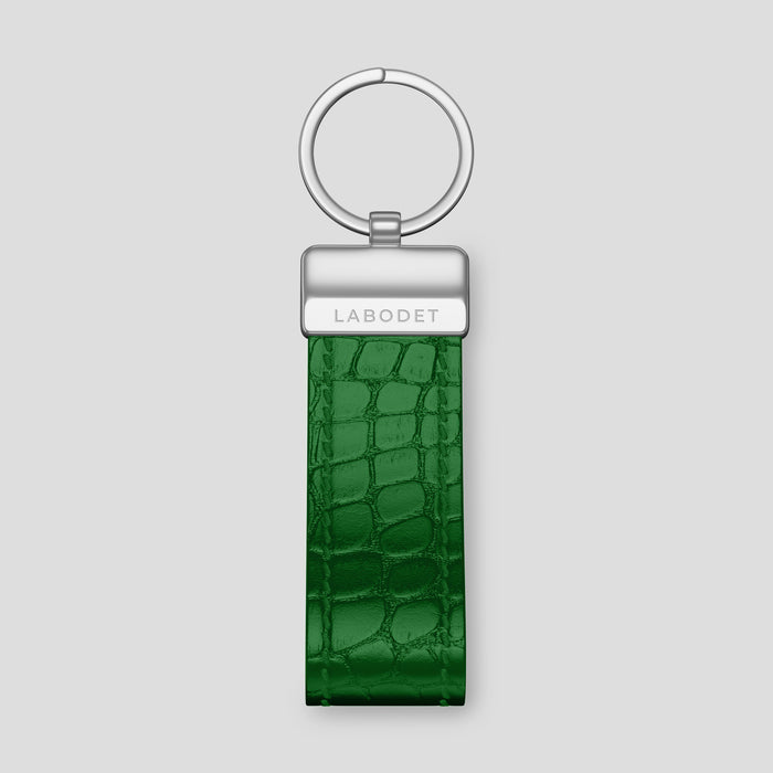 Forest-Green Keyring Holder Alligator with Steel Metal -1 | Forest-Green-Steel