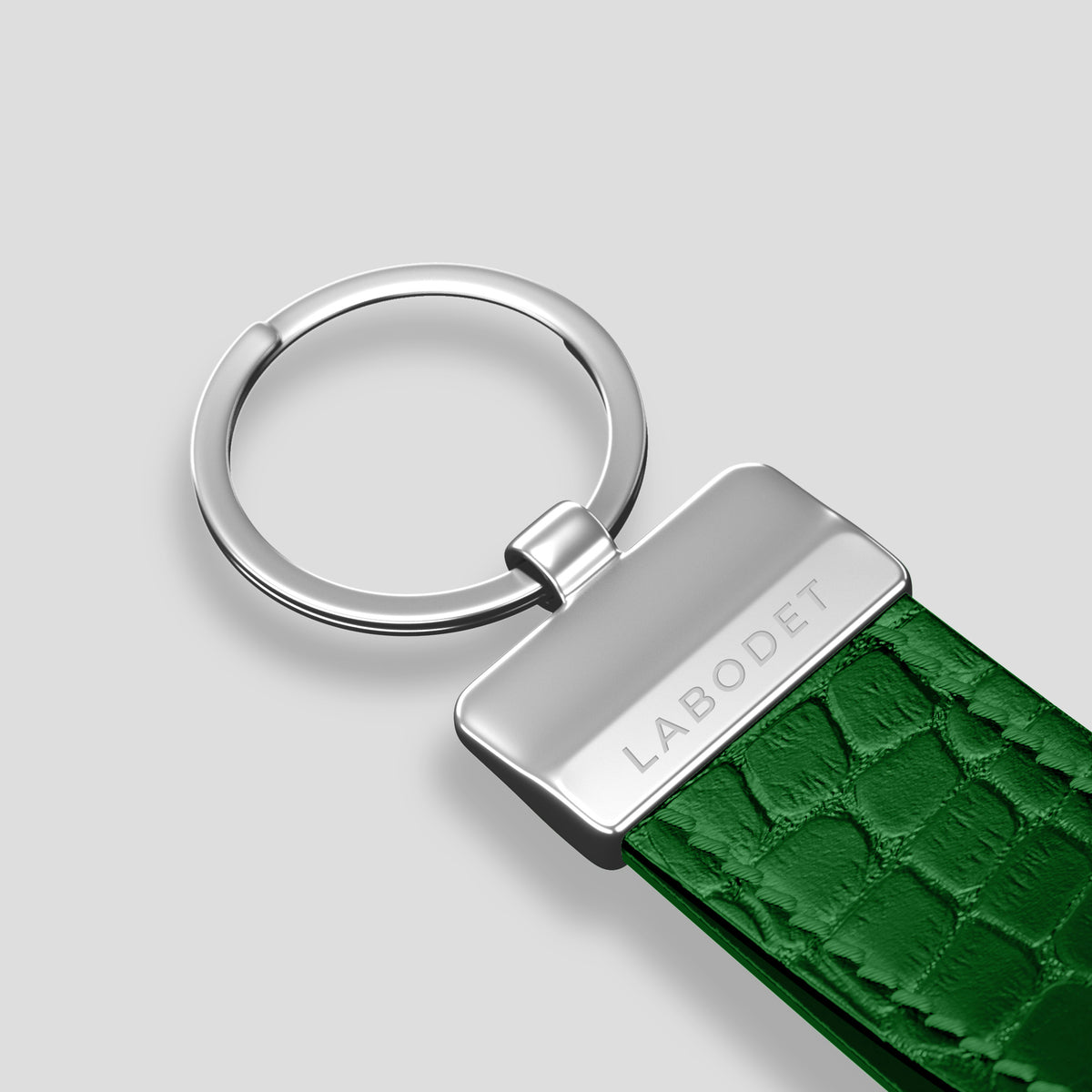 Forest-Green Keyring Holder Alligator with Steel Metal -3 | Forest-Green-Steel