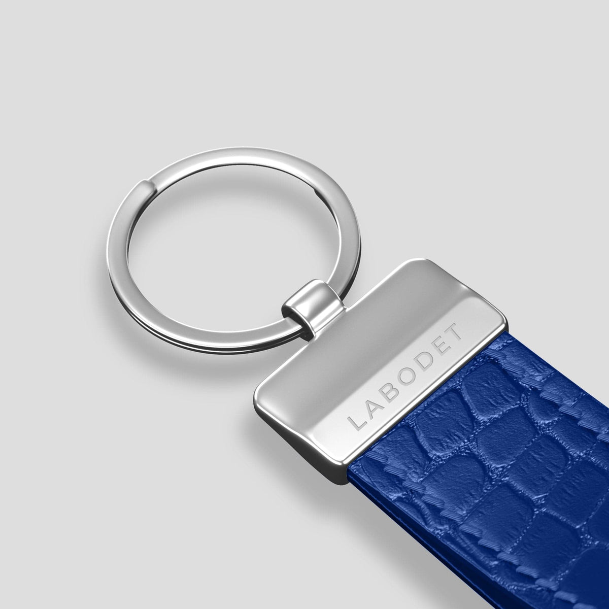 Royal Blue Keyring Holder Alligator with Steel Metal -3 | Royal-Blue-Steel