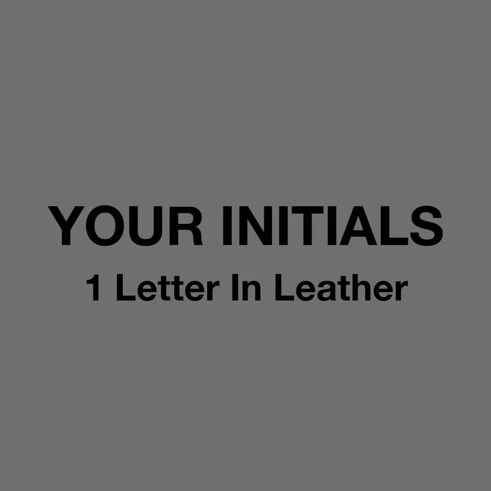 Initials 1 leather