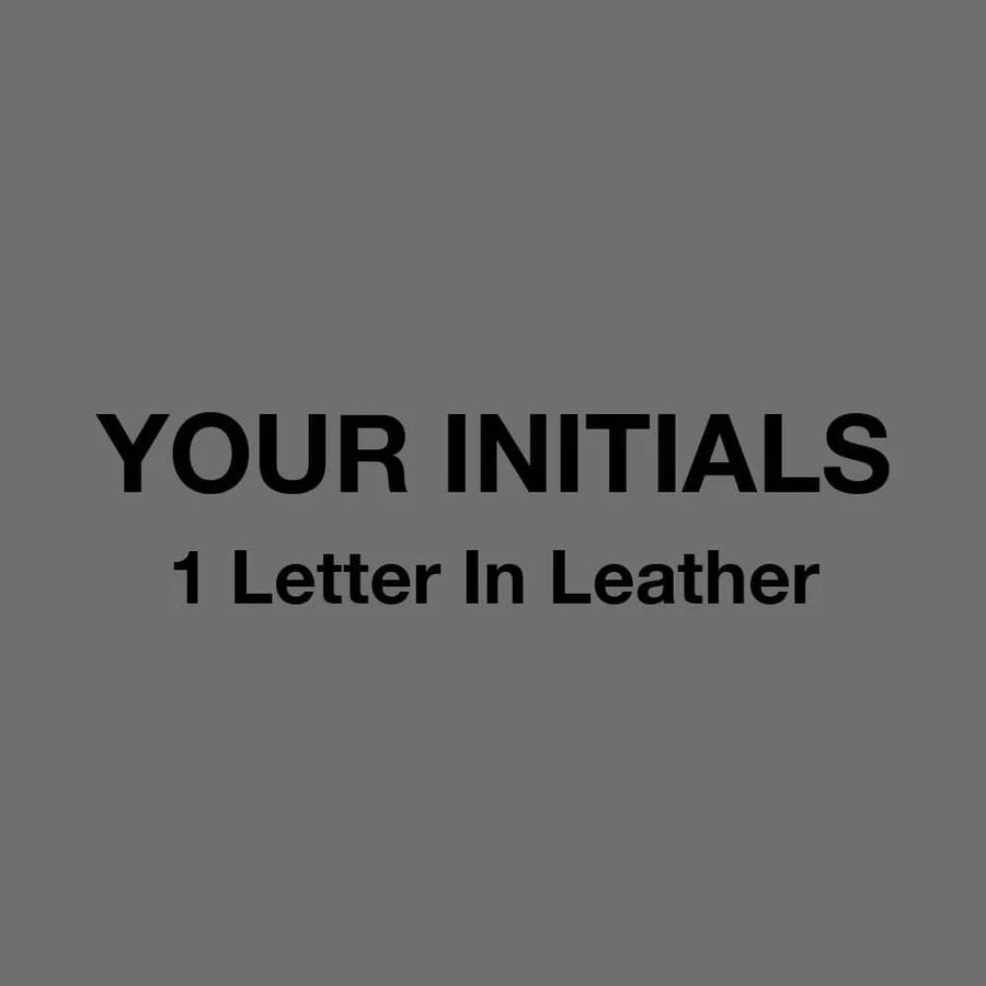 Initials 1 leather