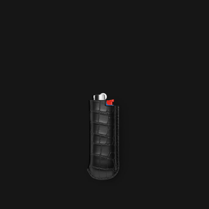 Lighter Case Edition-Black In Alligator -1 | Edition-Black