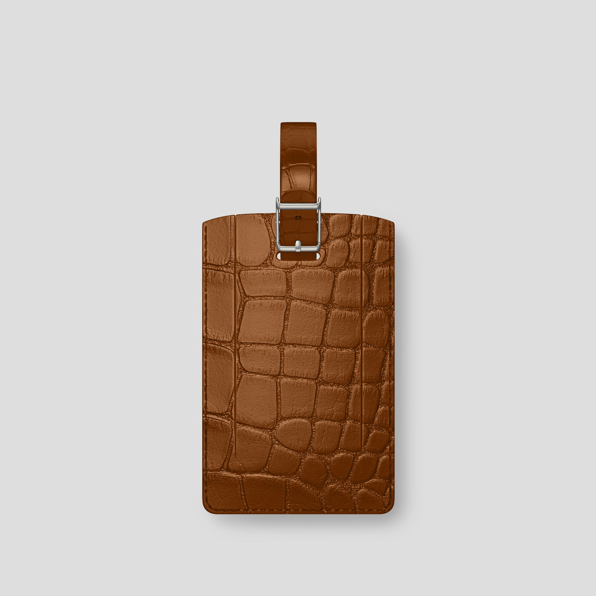Honey Luggage Tag Alligator with Steel Metal -2 | Honey-Steel