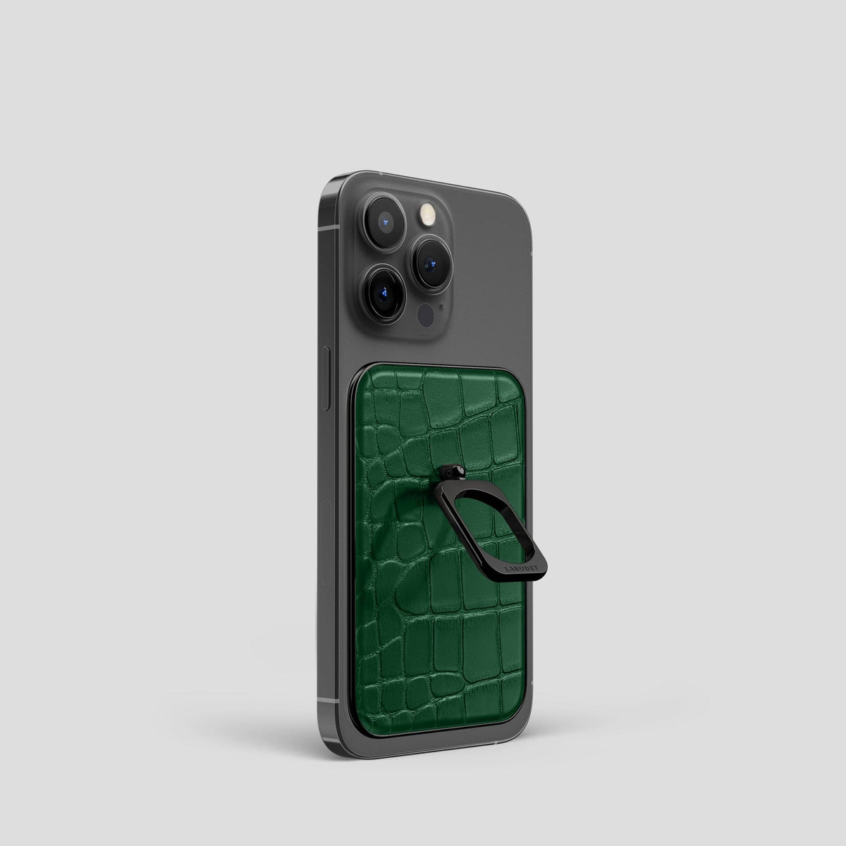 Forest-Green MagSafe Ring iPhone 14 Pro Alligator with Black Metal -2 | Forest-Green-Black