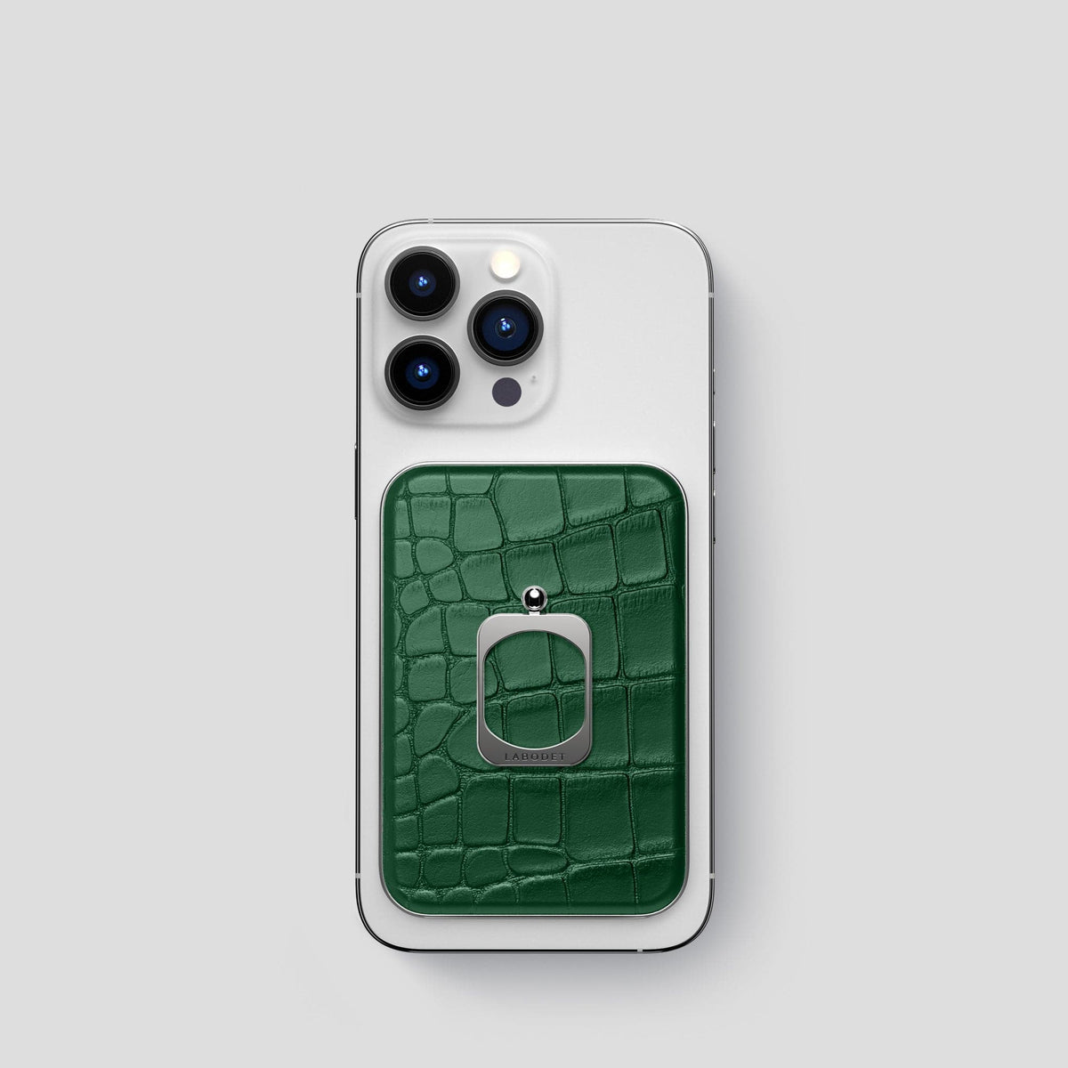 Forest-Green MagSafe Ring iPhone 14 Pro Alligator with Steel Metal -1 | Forest-Green-Steel