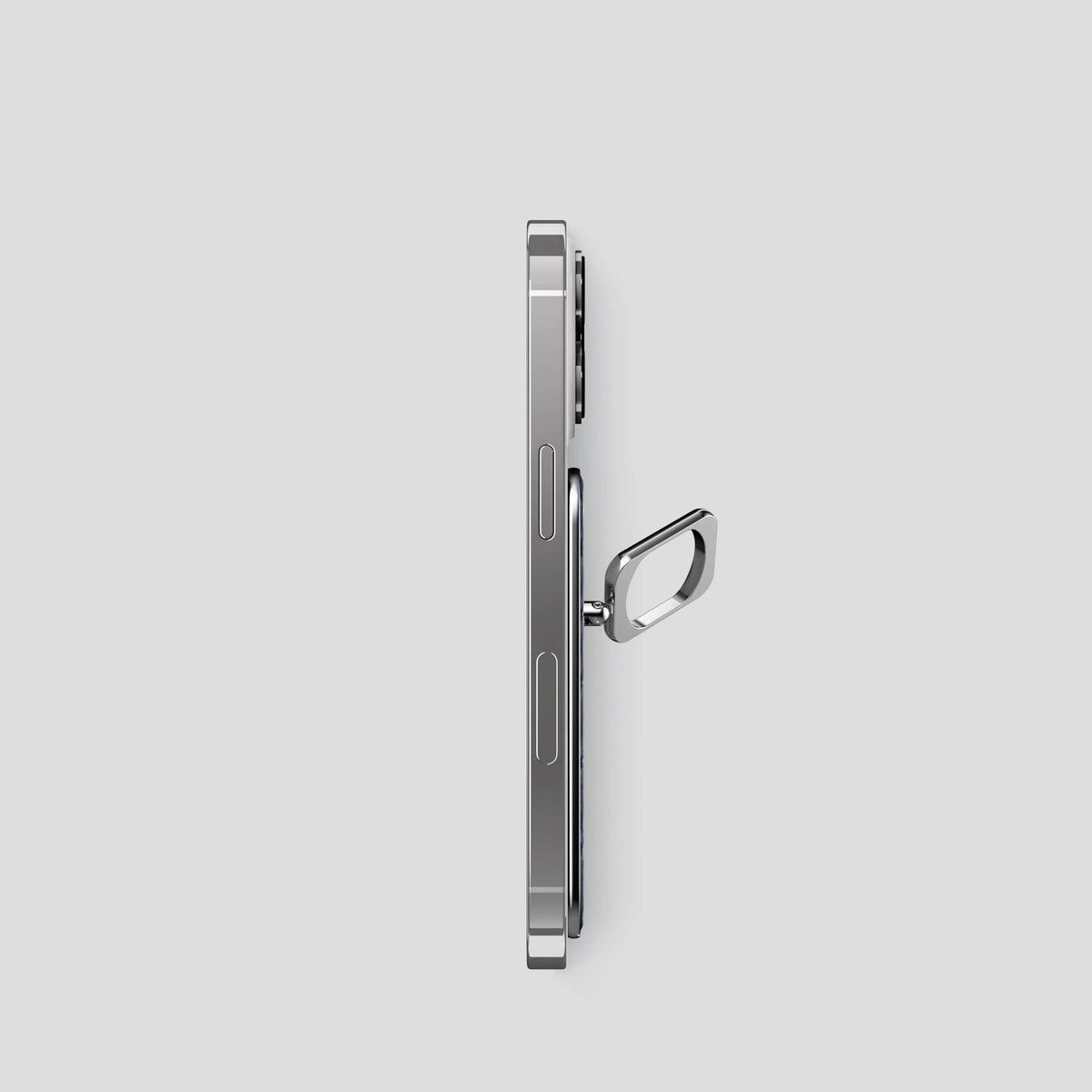 Navy Blue MagSafe Ring iPhone 14 Pro Alligator with Steel Metal -3 | Navy-Blue-Steel