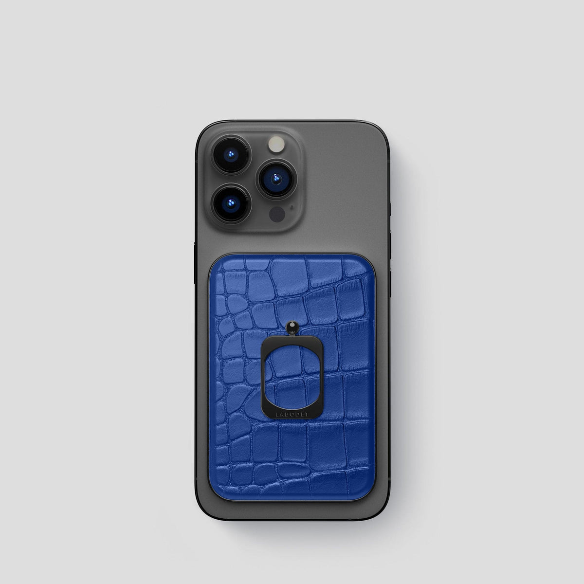 Royal Blue MagSafe Ring iPhone 14 Pro Alligator with Black Metal -1 | Royal-Blue-Black