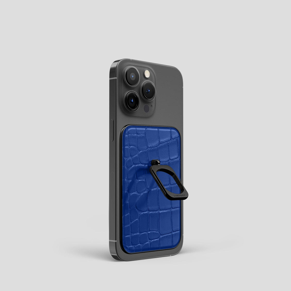 Royal Blue MagSafe Ring iPhone 14 Pro Alligator with Black Metal -2 | Royal-Blue-Black
