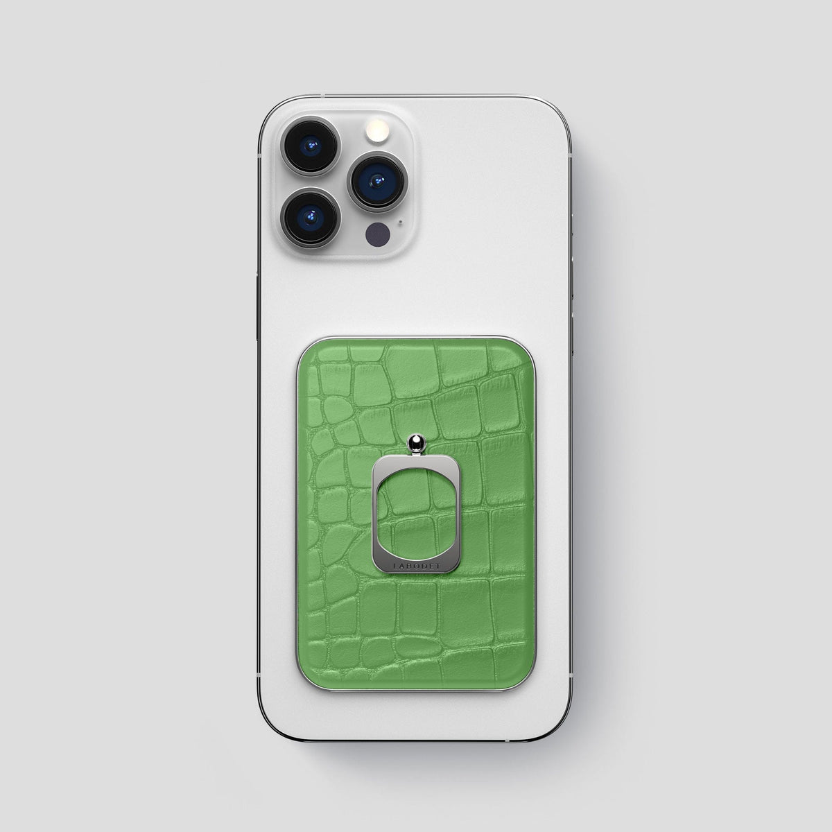Apple-Green MagSafe Ring iPhone 14 Pro Max Alligator with Steel Metal -1 | Apple-Green-Steel