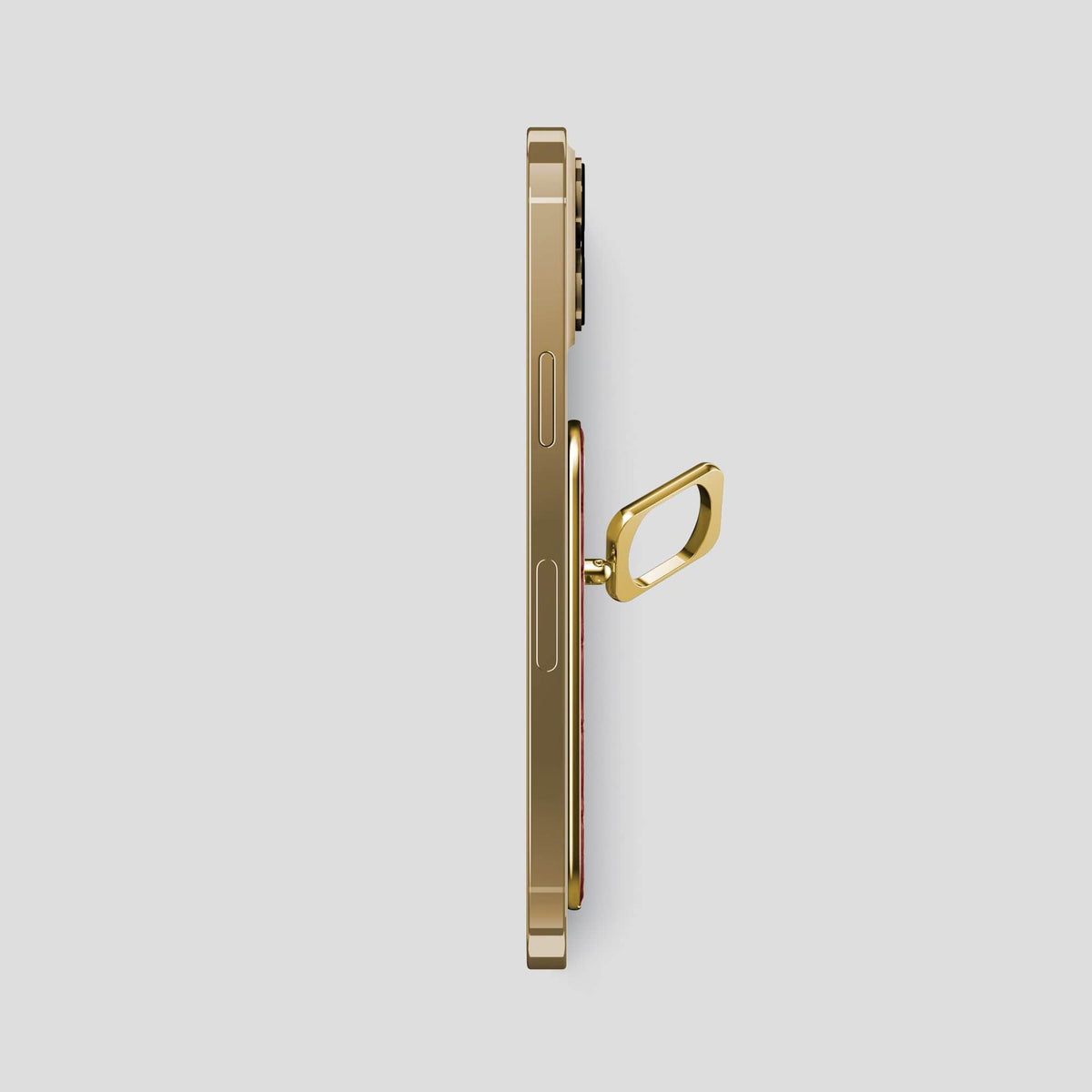 Burgundy MagSafe Ring iPhone 14 Pro Max Alligator with Gold Metal -3 | Burgundy-Gold