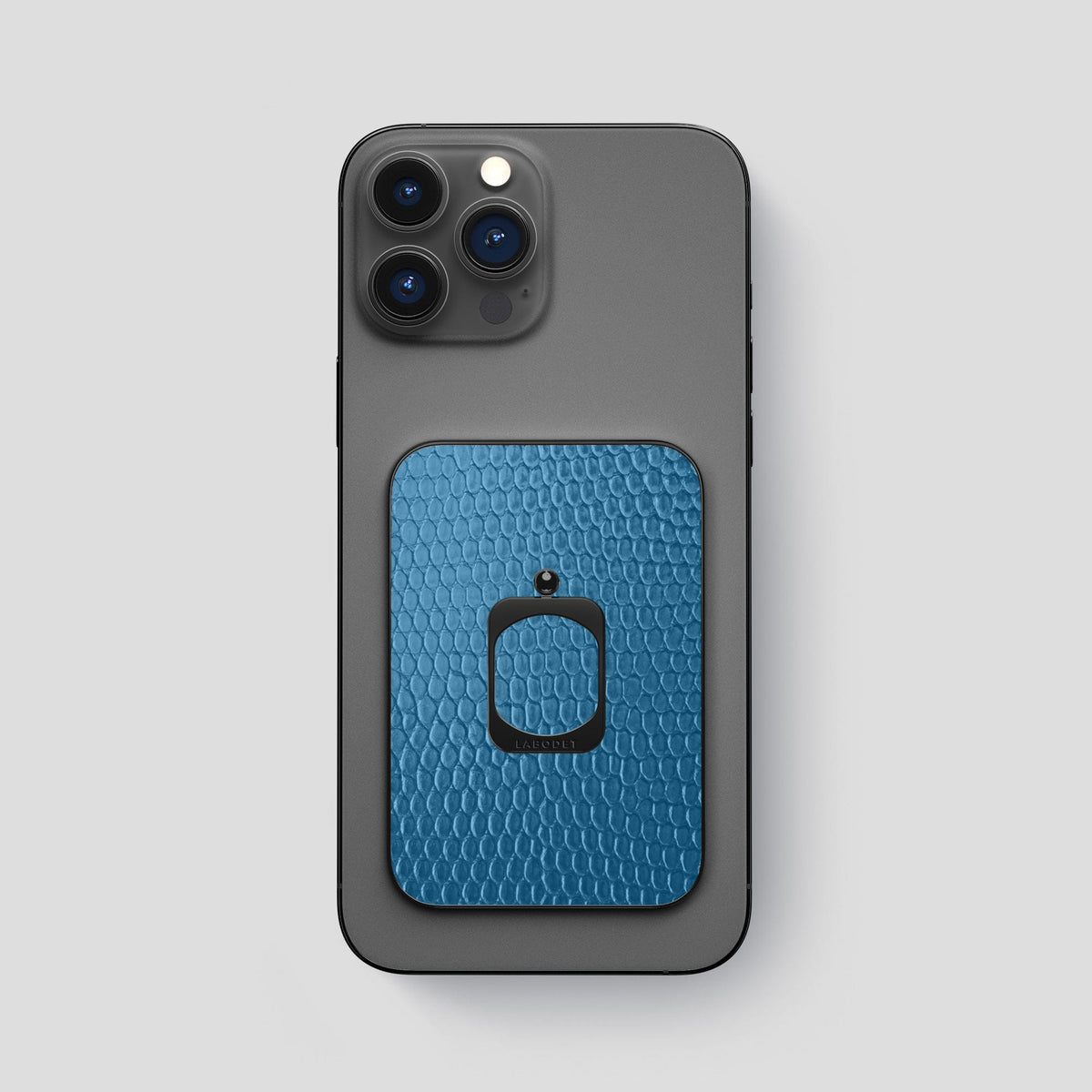 Blue iPhone 15 Pro Max MagSafe Ring Lizard with Black Metal -1 | Blue-Black