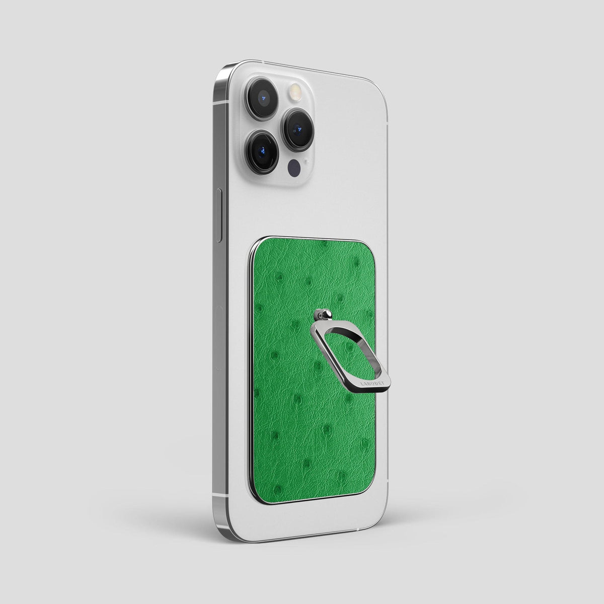 Kentucky Green iPhone 14 Pro Max MagSafe Ring Ostrich with Steel Metal -2 | Kentucky-Green-Steel
