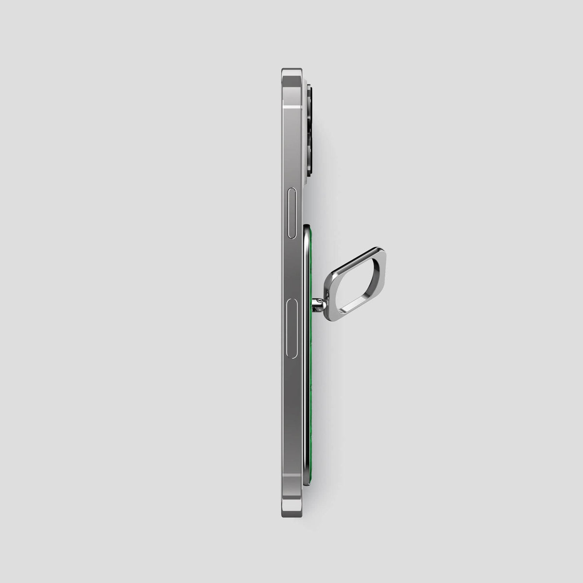 Kentucky Green iPhone 15 Pro Max MagSafe Ring Ostrich with Steel Metal -3 | Kentucky-Green-Steel