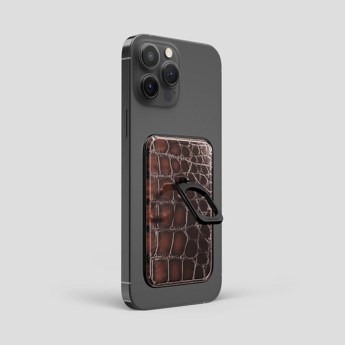 Havana-Brown iPhone 14 Pro Max MagSafe Ring with Black Metal -1 | Havana-Brown-Black