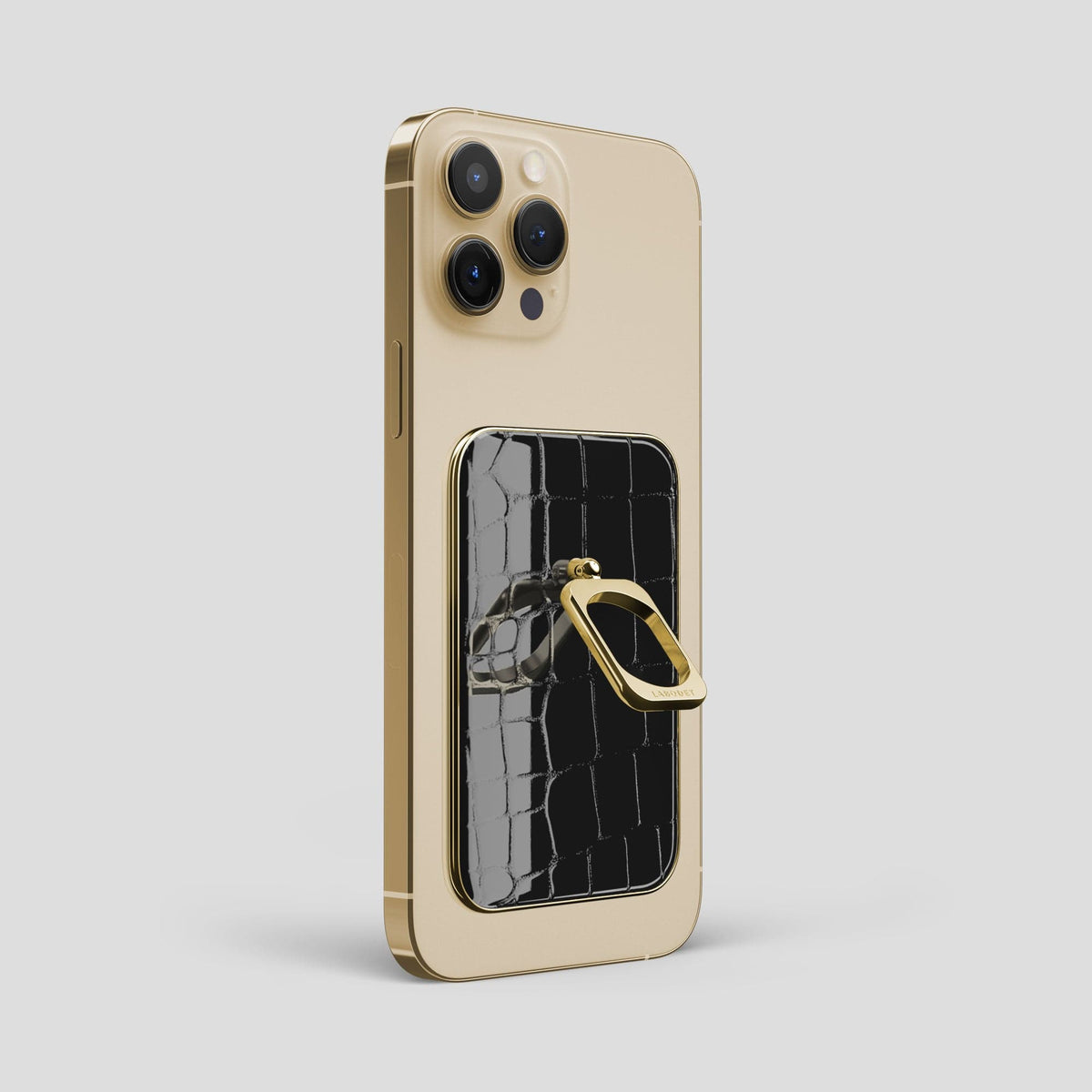 Black MagSafe Ring iPhone 14 Pro Max with Gold Metal -1 | Black-Gold