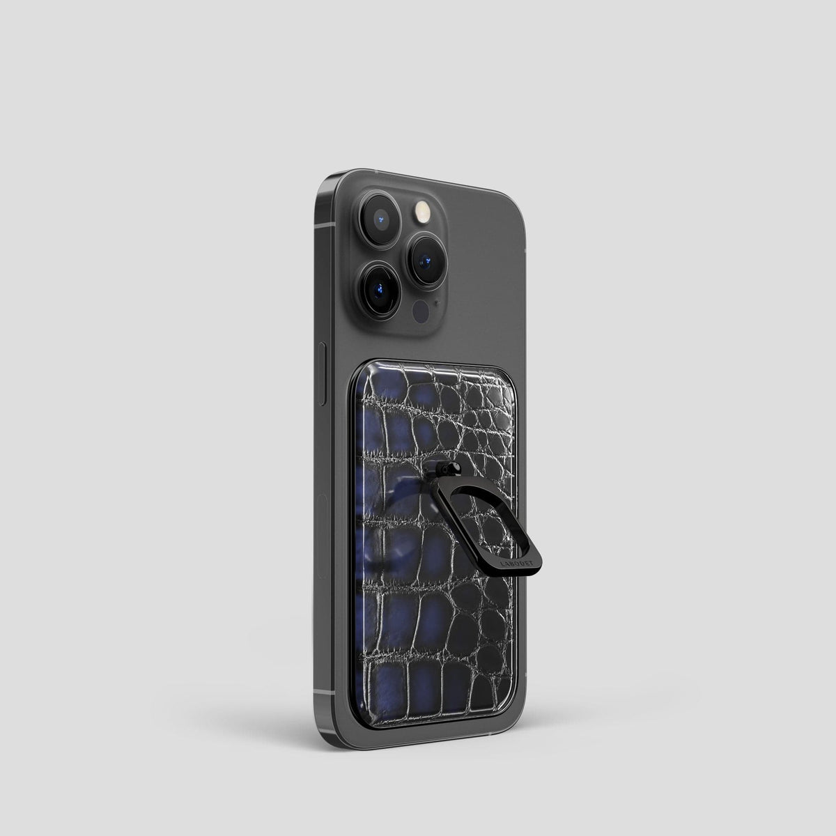 Havana-Blue iPhone 14 Pro MagSafe Ring with Black Metal -1 | Havana-Blue-Black