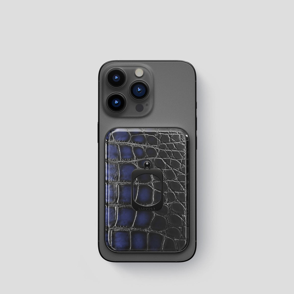 Havana-Blue iPhone 14 Pro MagSafe Ring with Black Metal -2 | Havana-Blue-Black