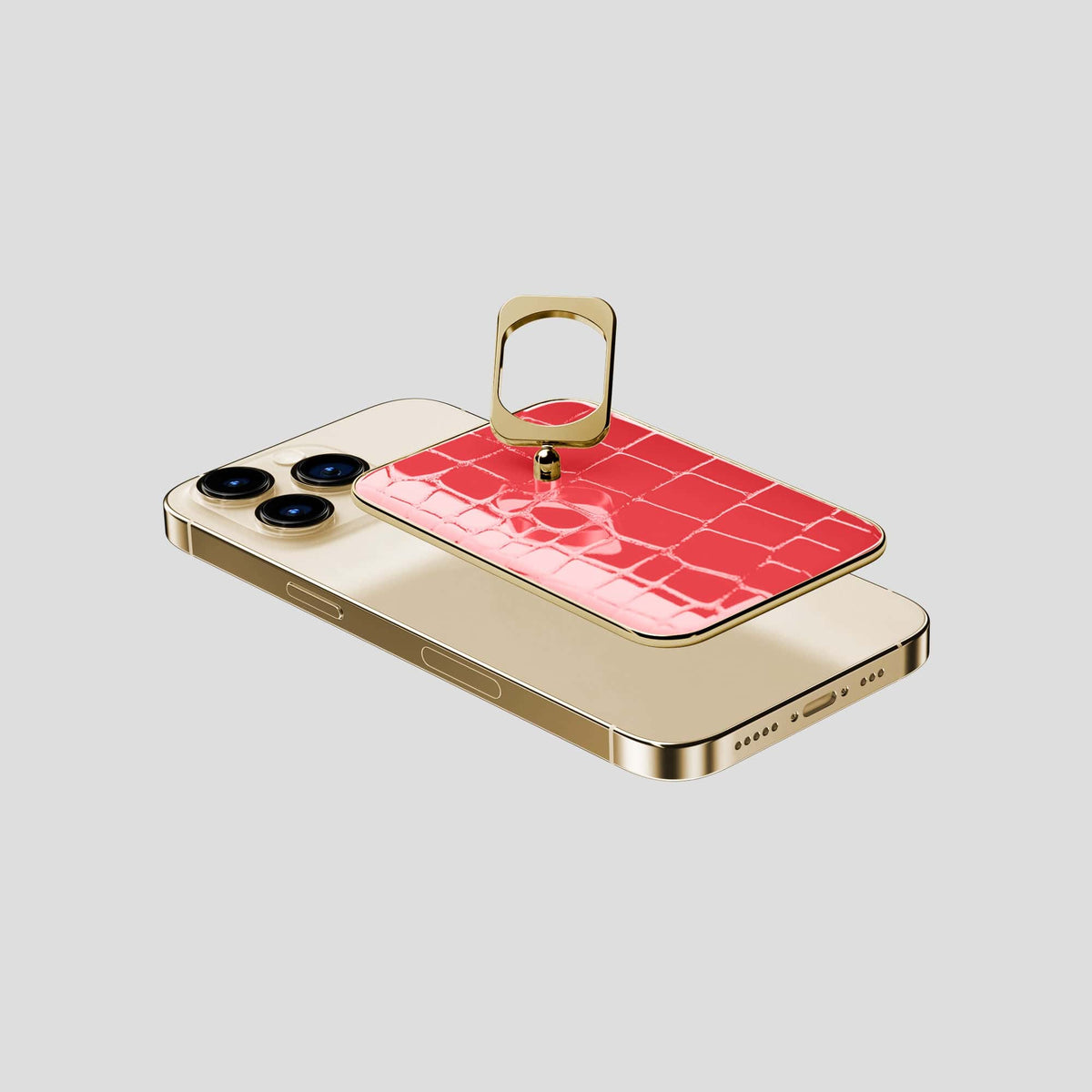 Papaya MagSafe Ring iPhone 14 Pro with Gold Metal -4 | Papaya-Gold