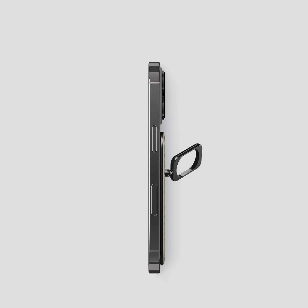 Natural iPhone 14 Pro Himalaya MagSafe Ring with Black Metal -3 | Natural-Black