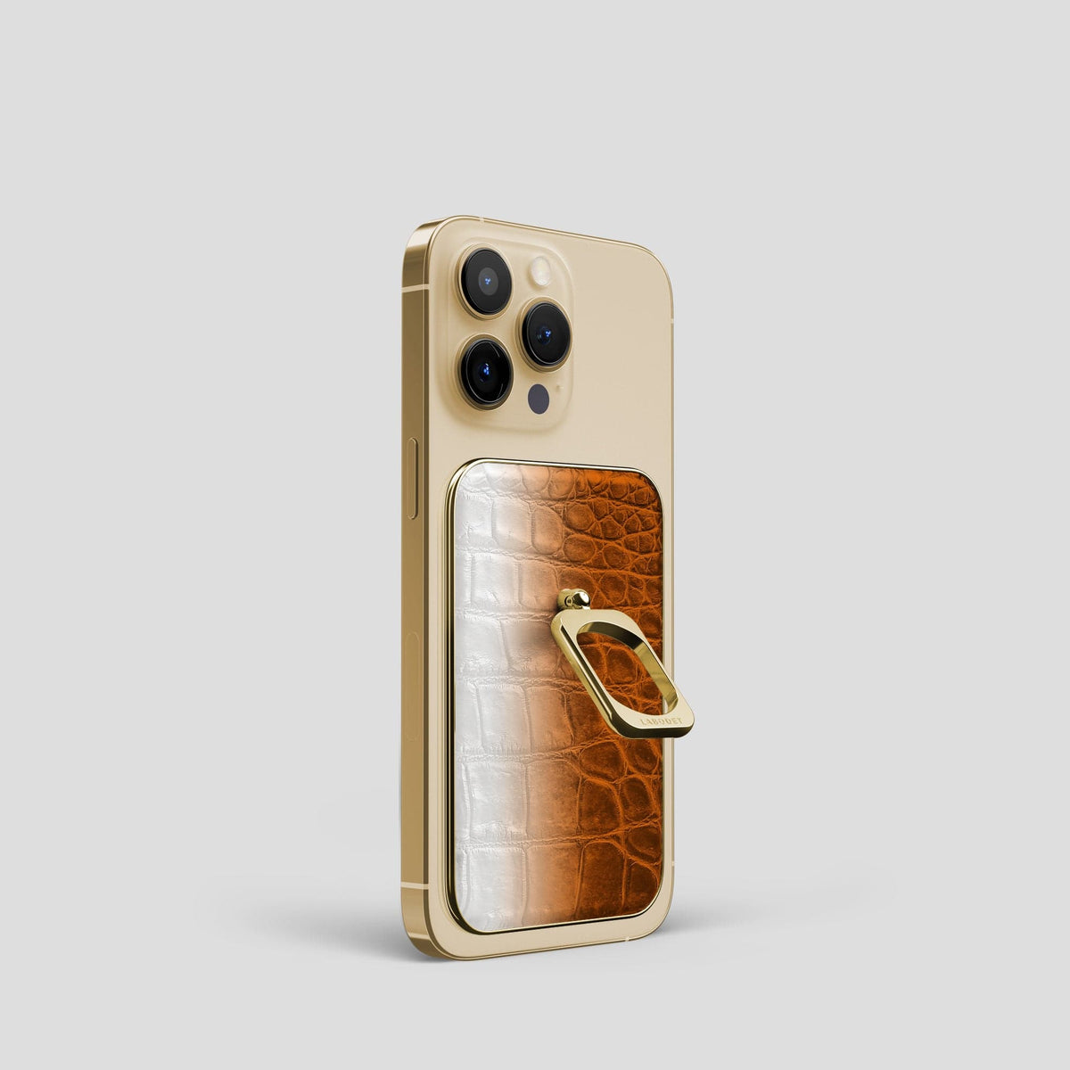 Orange iPhone 14 Pro Himalaya MagSafe Ring with Gold Metal -2 | Orange-Gold
