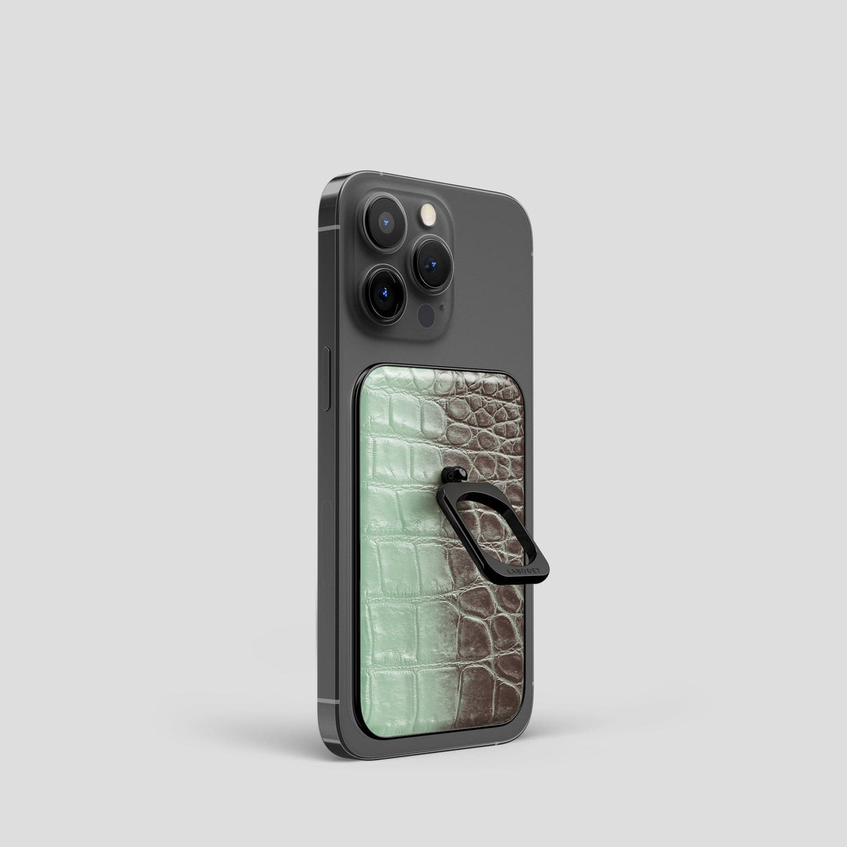 Pistachio iPhone 14 Pro Himalaya MagSafe Ring with Black Metal -2 | Pistachio-Black