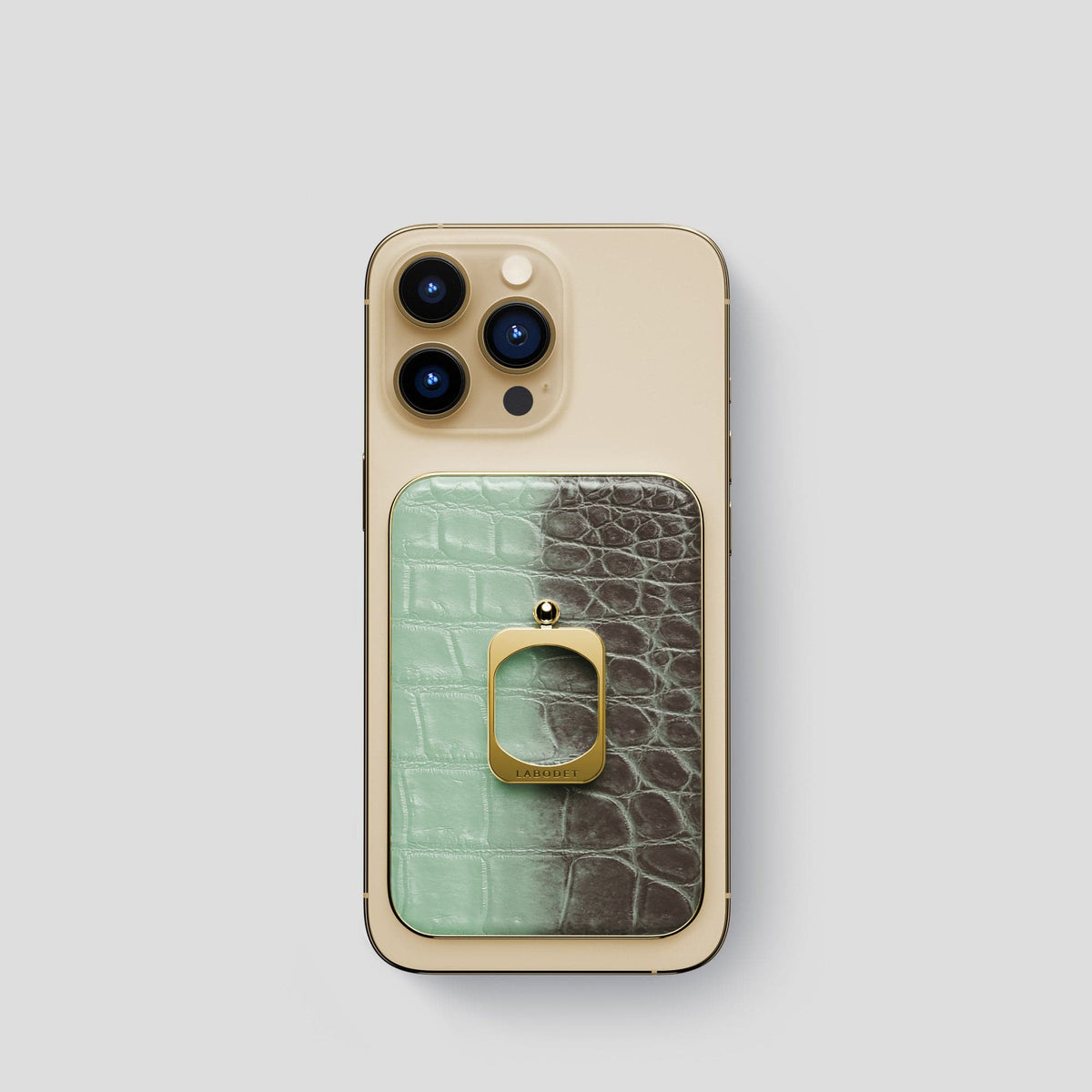 Pistachio iPhone 14 Pro Himalaya MagSafe Ring with Gold Metal -1 | Pistachio-Gold