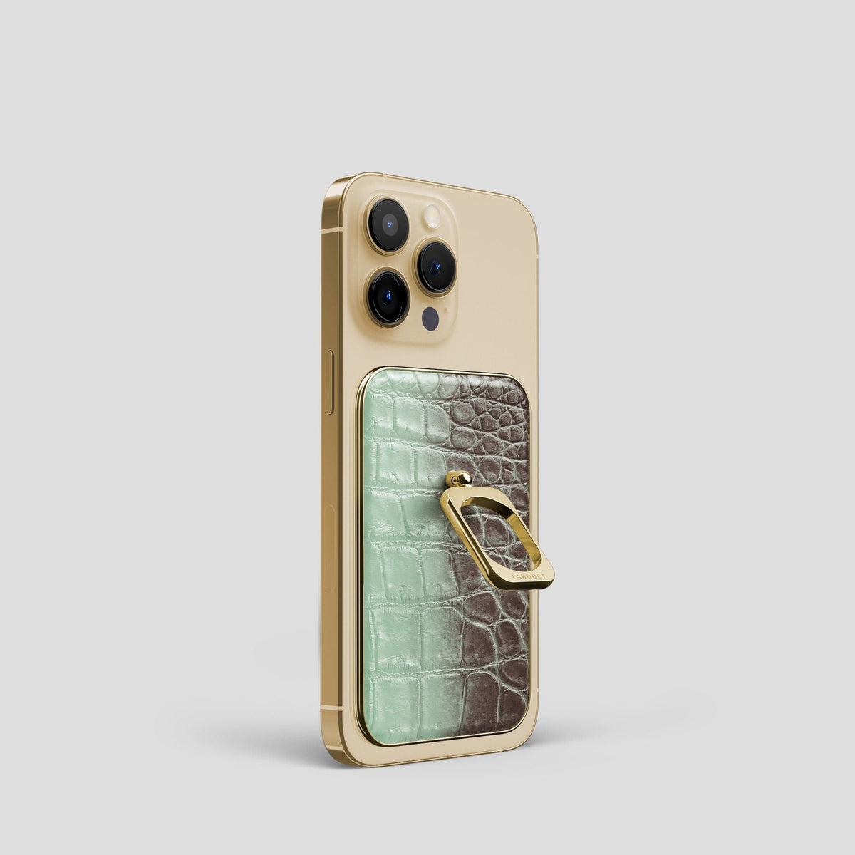 Pistachio iPhone 14 Pro Himalaya MagSafe Ring with Gold Metal -2 | Pistachio-Gold
