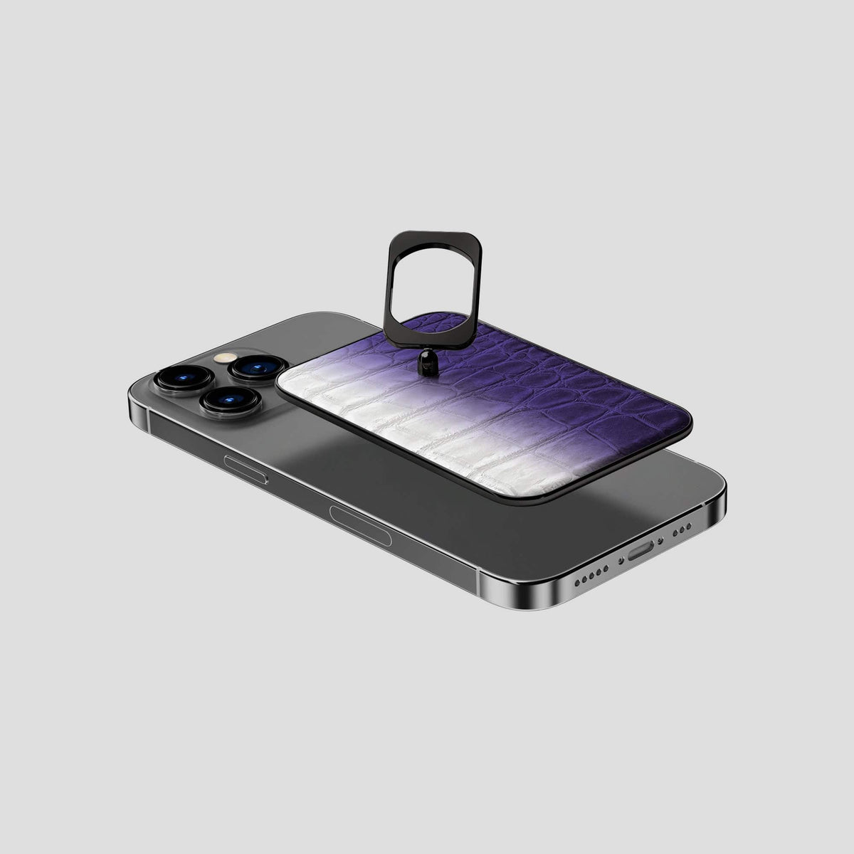 Purple iPhone 14 Pro Himalaya MagSafe Ring with Black Metal -4 | Purple-Black