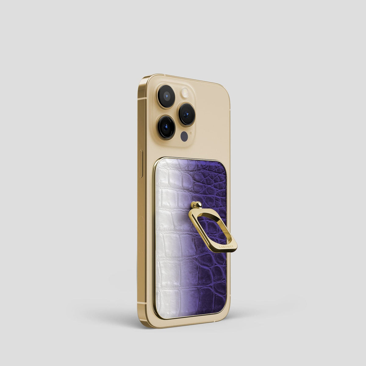 Purple iPhone 14 Pro Himalaya MagSafe Ring with Gold Metal -2 | Purple-Gold