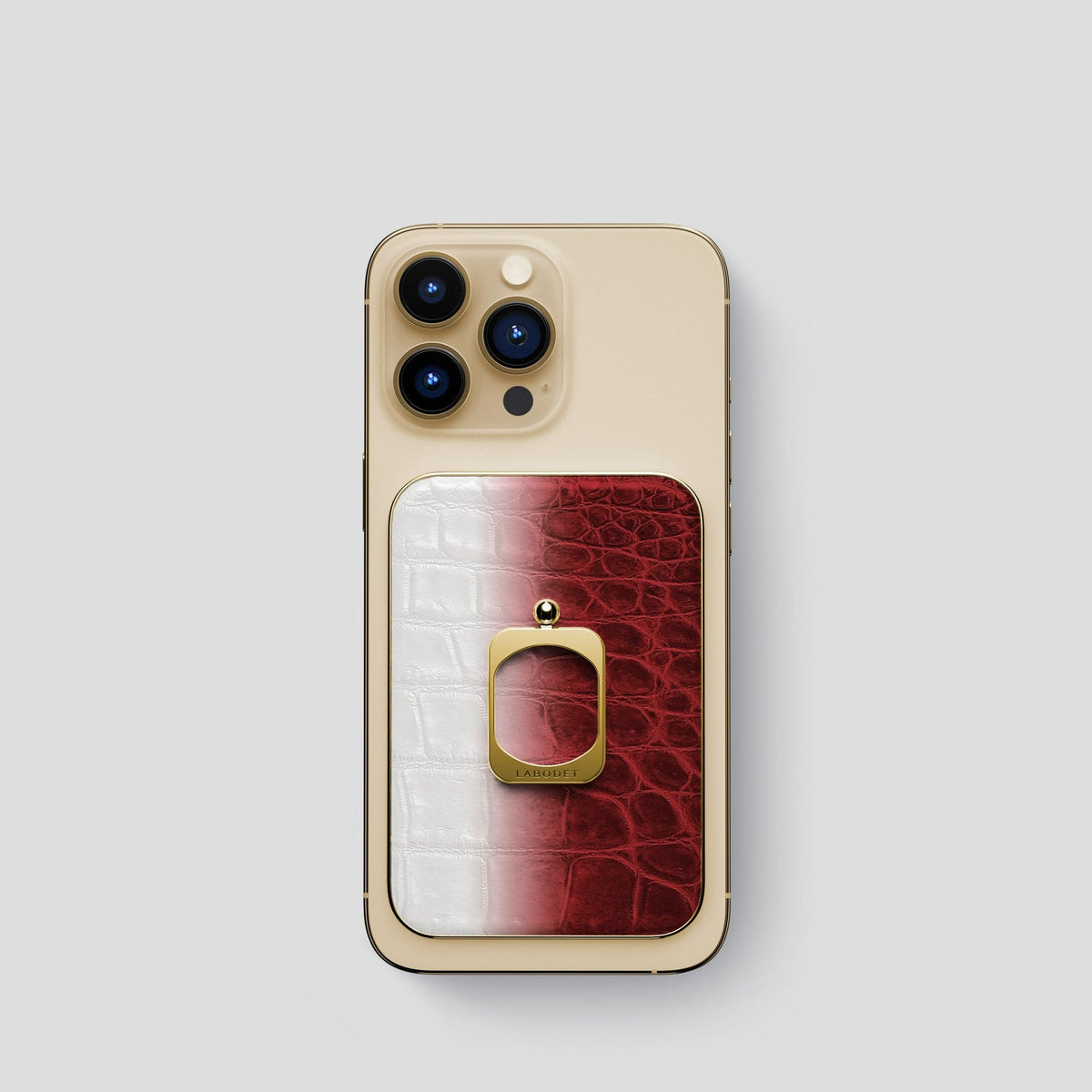 Red iPhone 14 Pro Himalaya MagSafe Ring with Gold Metal -1 | Red-Gold