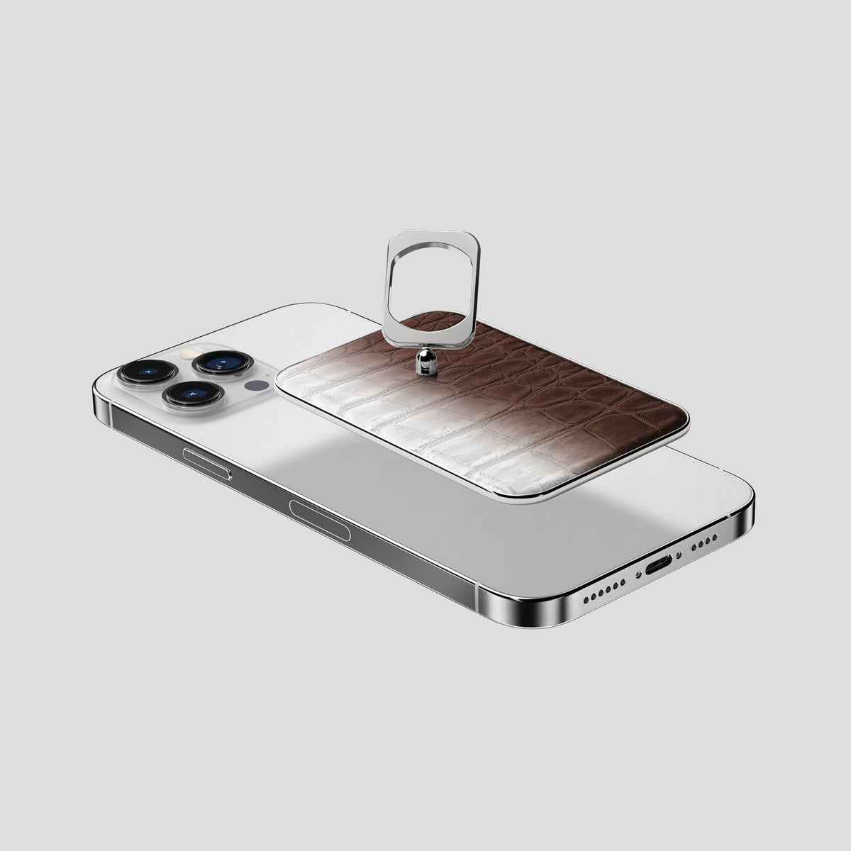 Dark Brown iPhone 14 Pro Max Himalaya MagSafe Ring with Steel Metal -4 | Dark-Brown-Steel