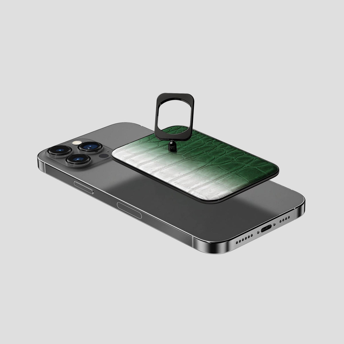 Green iPhone 14 Pro Max Himalaya MagSafe Ring with Black Metal -4 | Green-Black