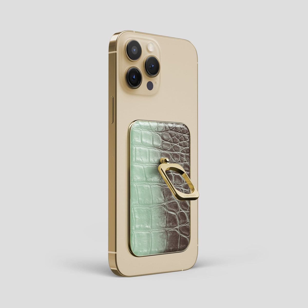 Pistachio iPhone 14 Pro Max Himalaya MagSafe Ring with Gold Metal -2 | Pistachio-Gold