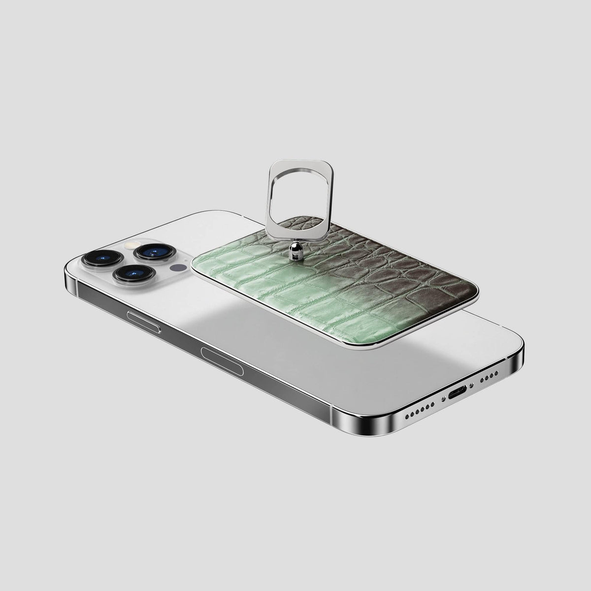 Pistachio iPhone 14 Pro Max Himalaya MagSafe Ring with Steel Metal -4 | Pistachio-Steel