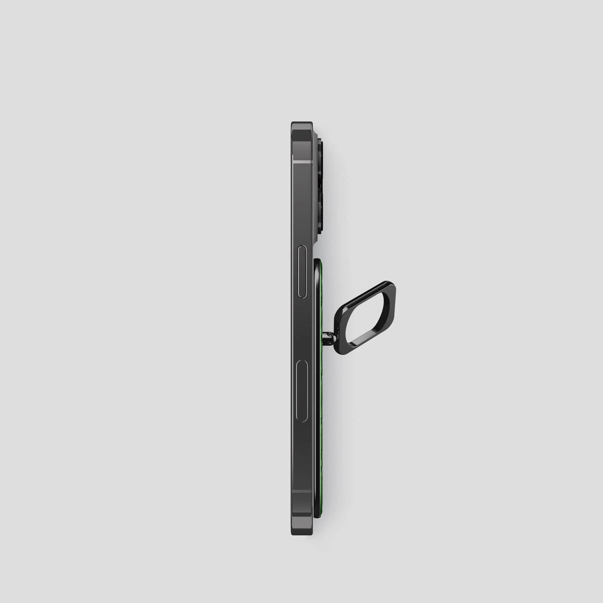 Herb iPhone 15 Pro MagSafe Ring Calf with Black Metal -3 | Herb-Black
