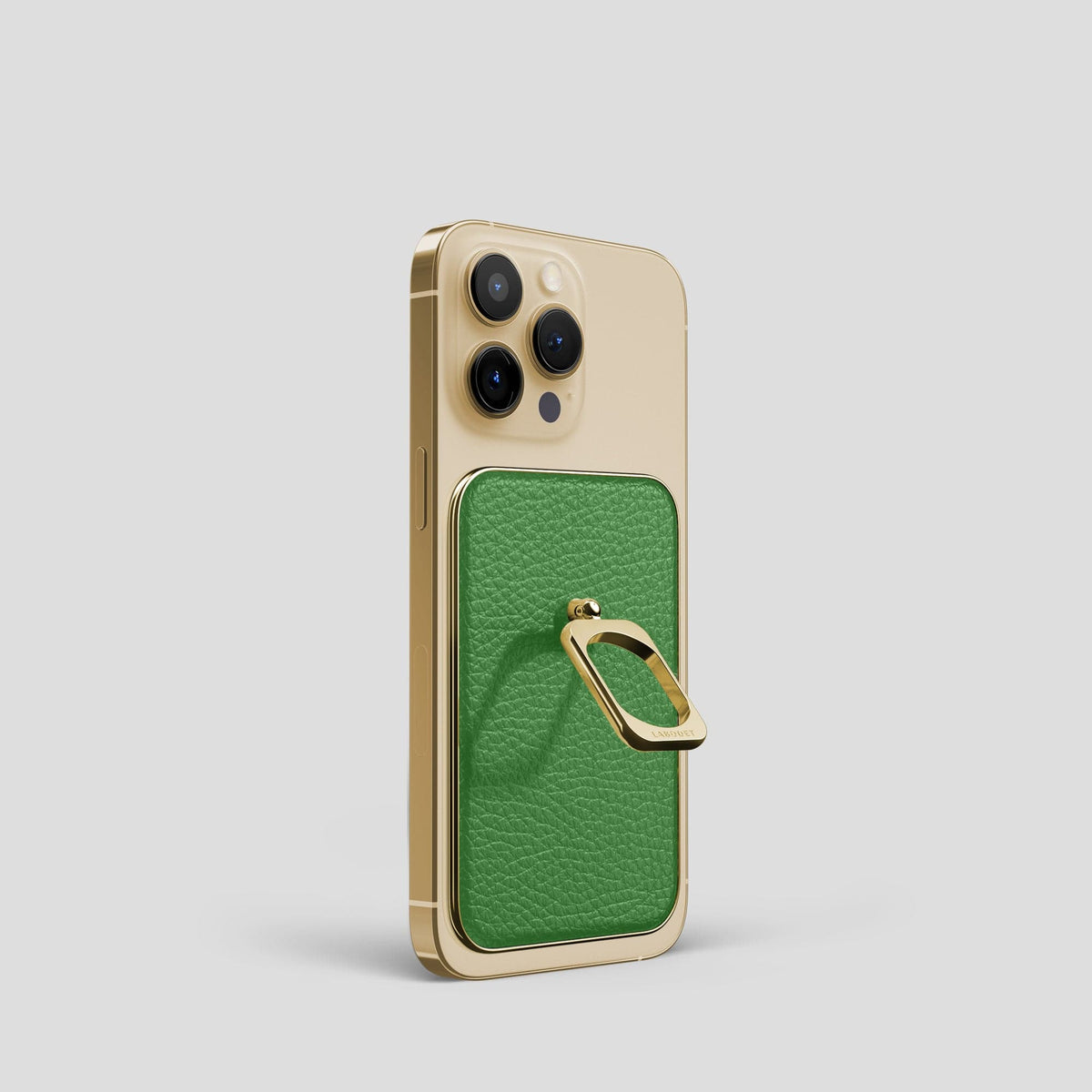 Herb iPhone 15 Pro MagSafe Ring Calf with Gold Metal -1 | Herb-Gold