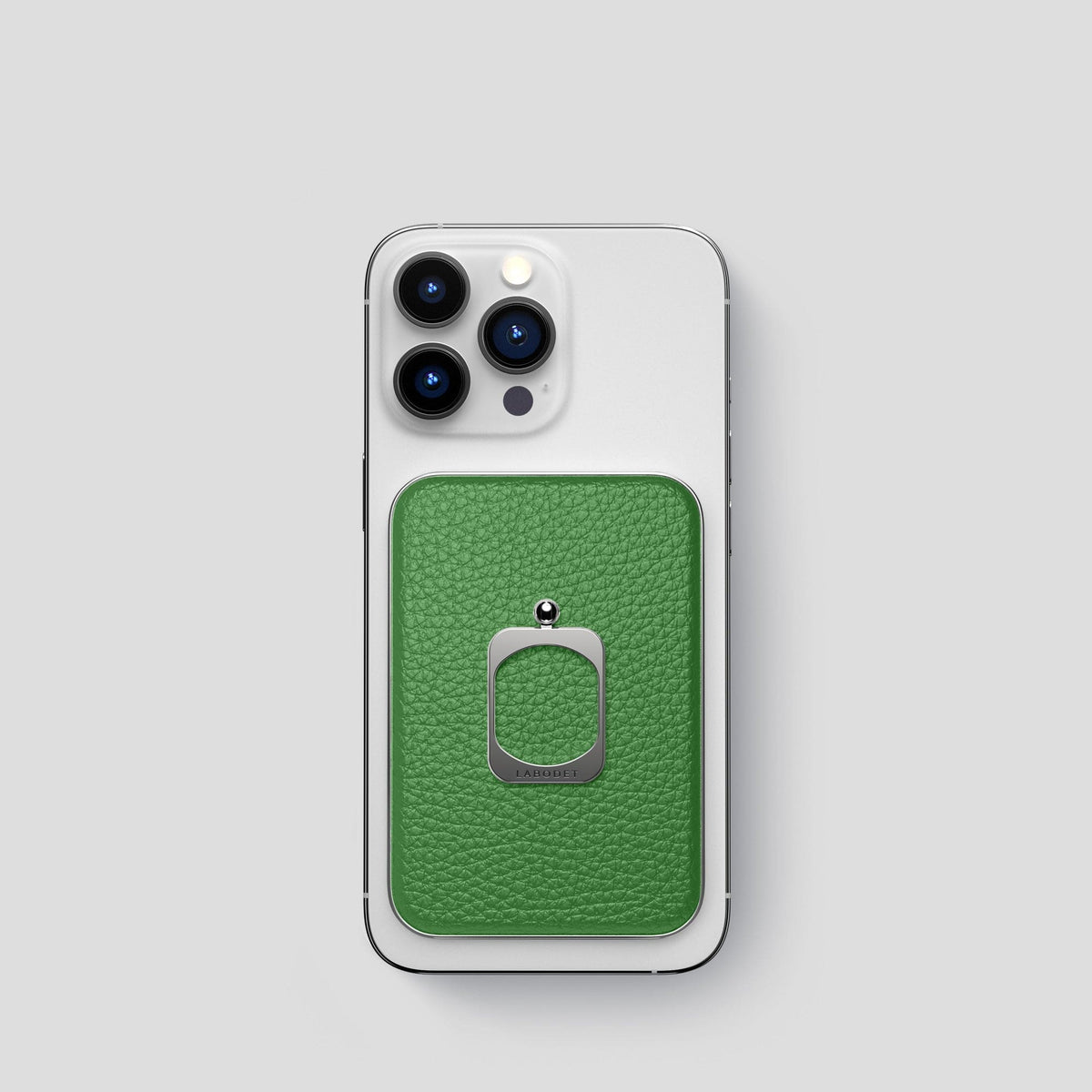 Herb iPhone 15 Pro MagSafe Ring Calf with Steel Metal -2 | Herb-Steel