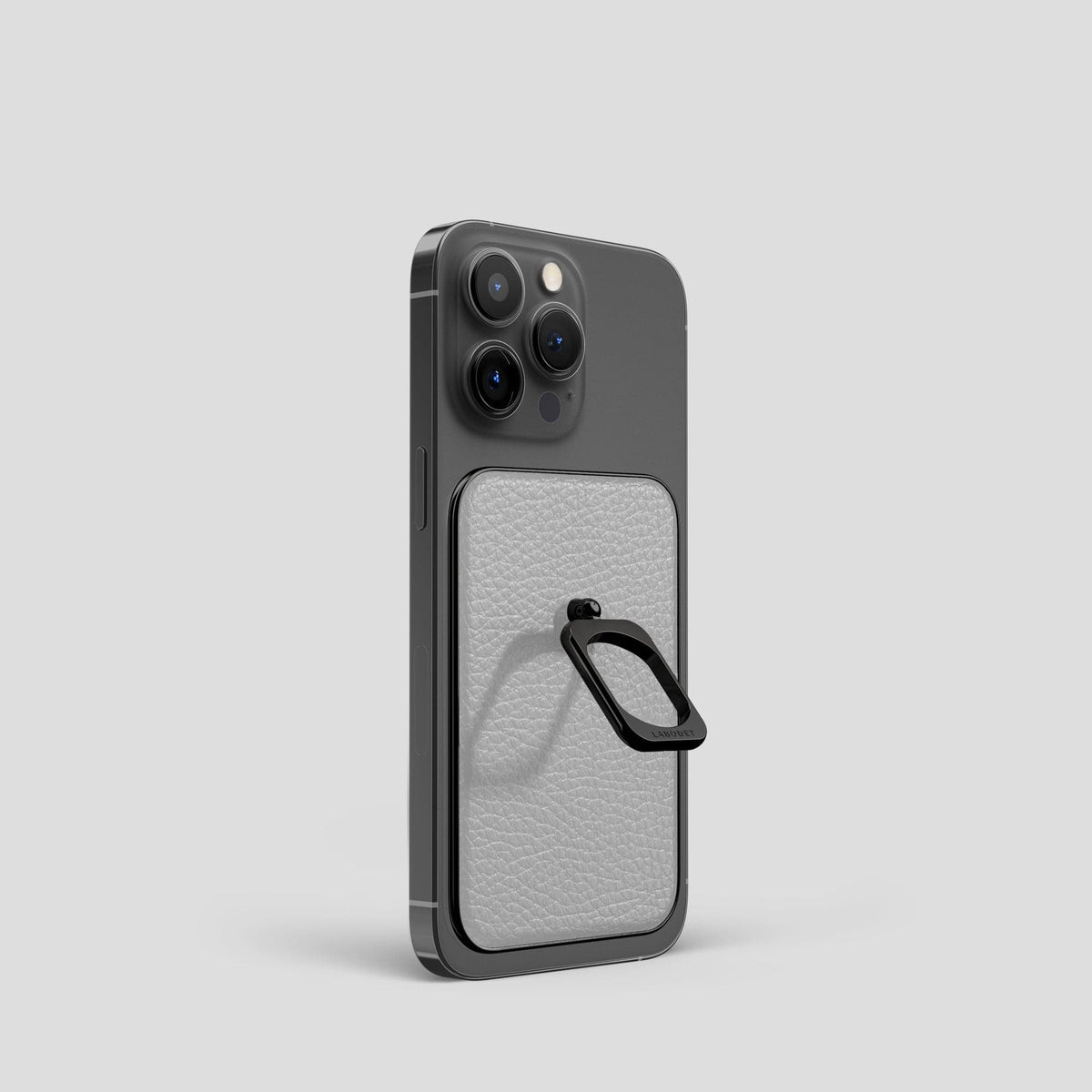 Nuage iPhone 15 Pro MagSafe Ring Calf with Black Metal -1 | Nuage-Black