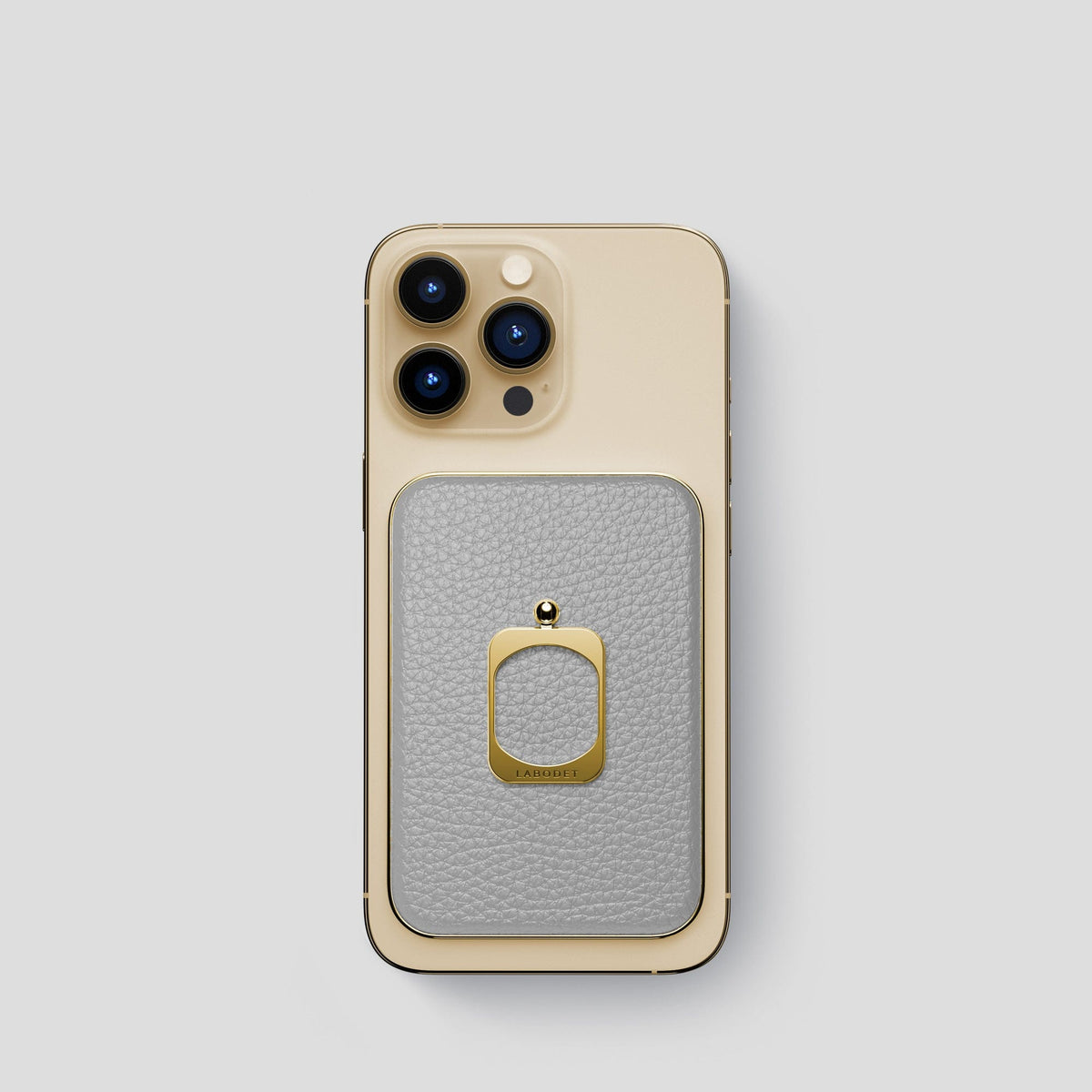 Nuage iPhone 15 Pro MagSafe Ring Calf with Gold Metal -2 | Nuage-Gold