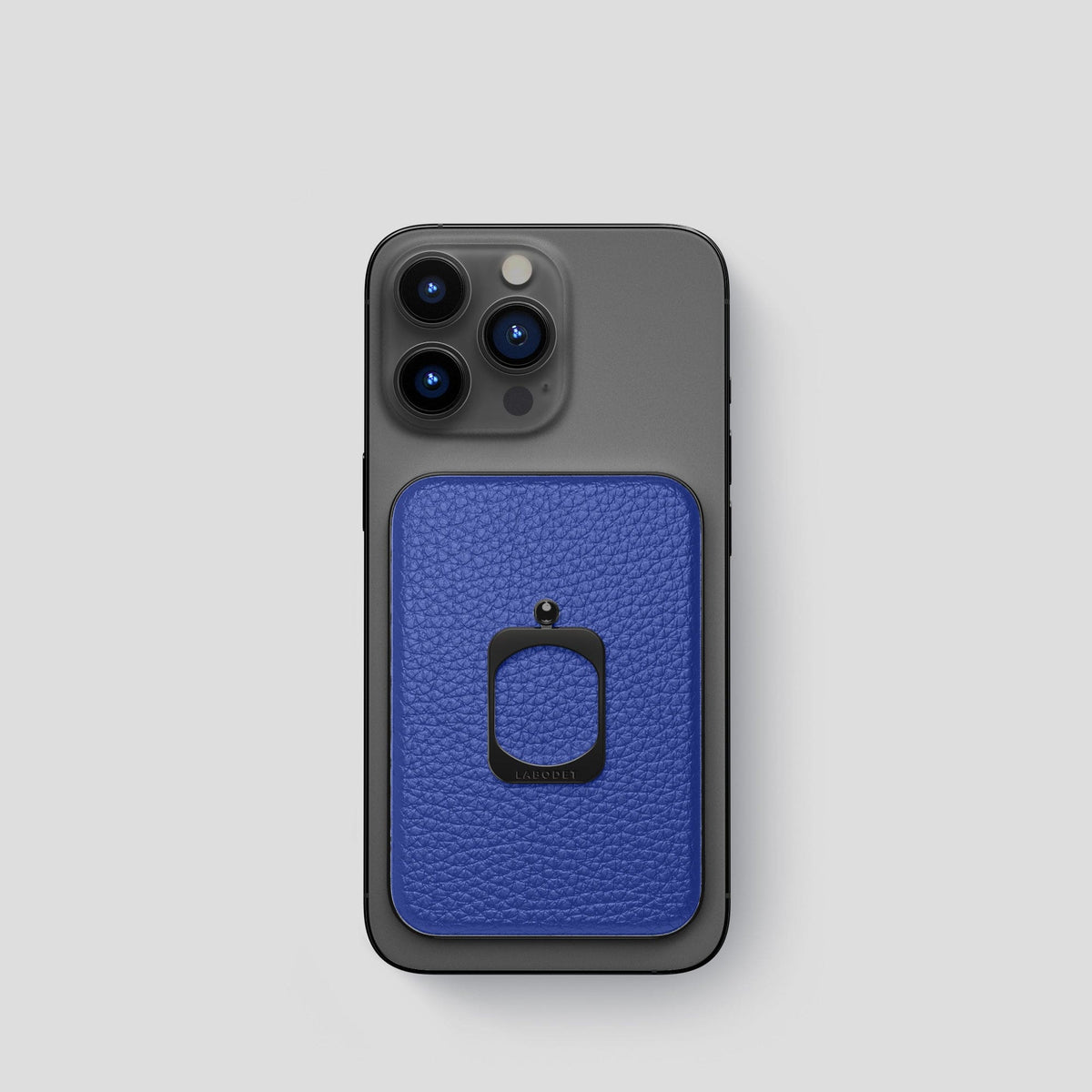 Royal Blue iPhone 15 Pro MagSafe Ring Calf with Black Metal -2 | Royal-Blue-Black