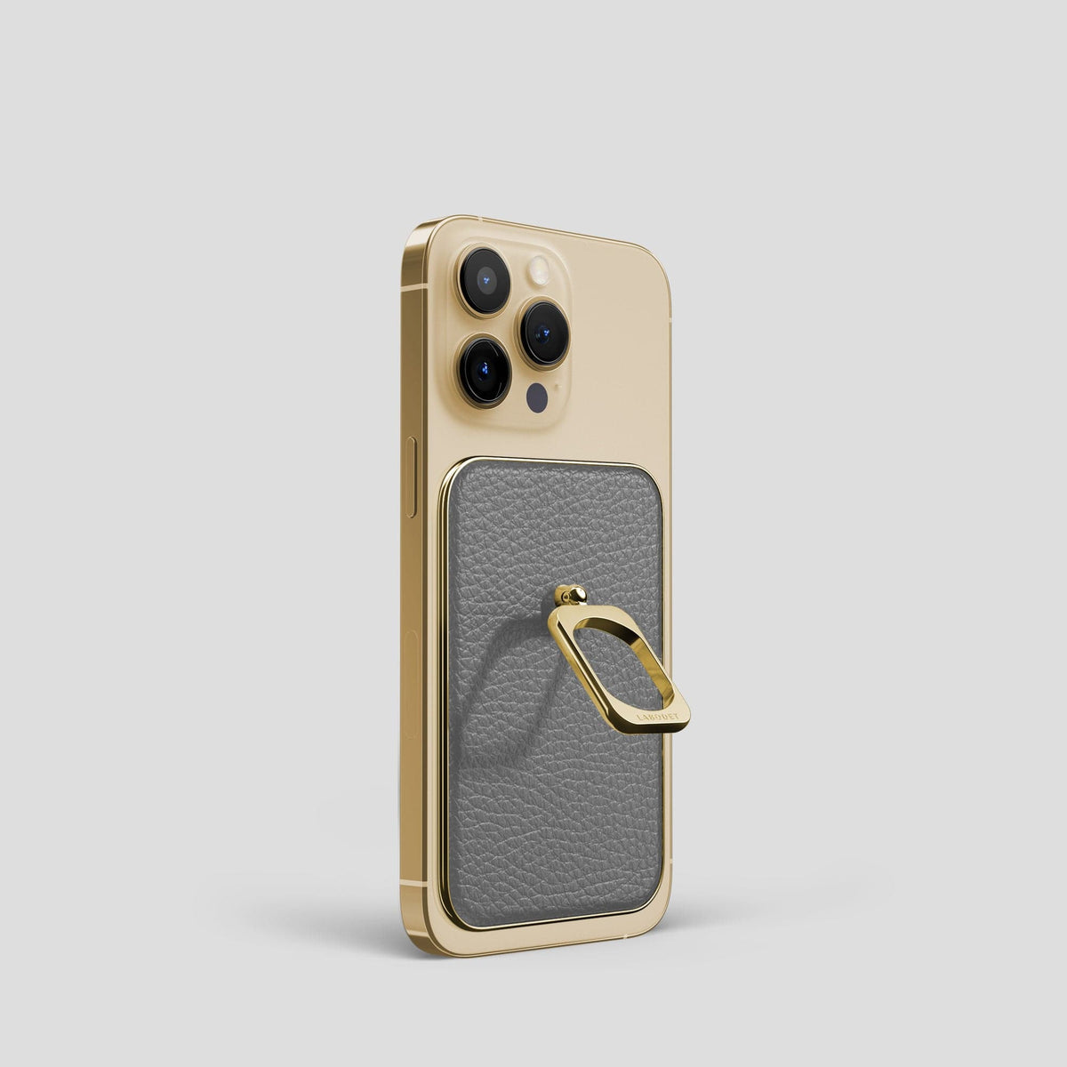 Souris iPhone 15 Pro MagSafe Ring Calf with Gold Metal -1 | Souris-Gold