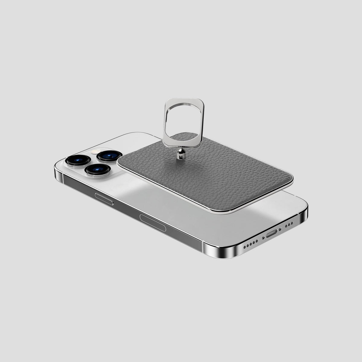 Souris iPhone 15 Pro MagSafe Ring Calf with Steel Metal -4 | Souris-Steel
